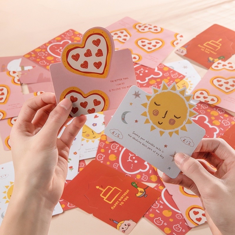 Thiệp cute tặng quà cho bạn