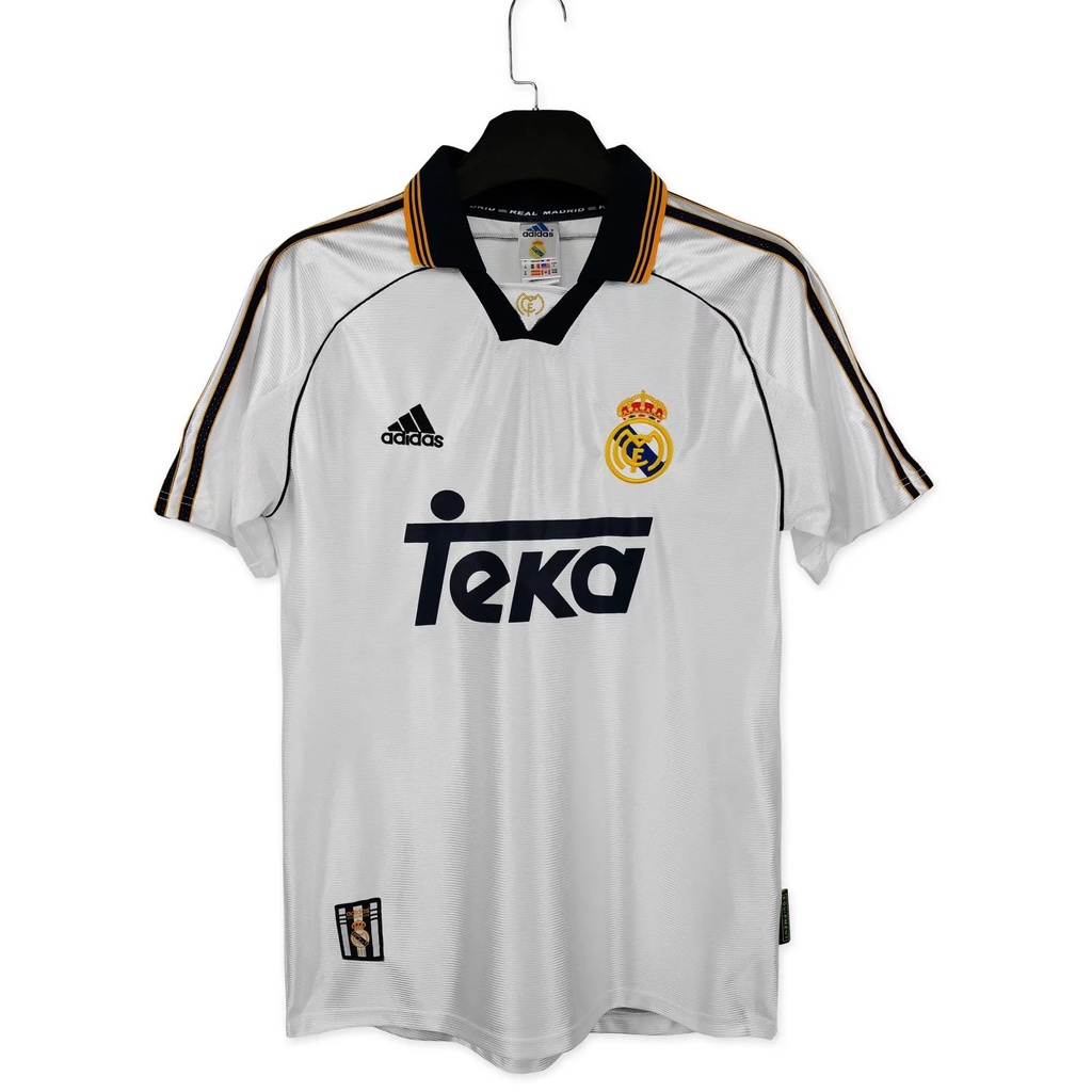 Áo Bóng Đá Đội Tuyển Real Madrid 98-00 Phong Cách Retro