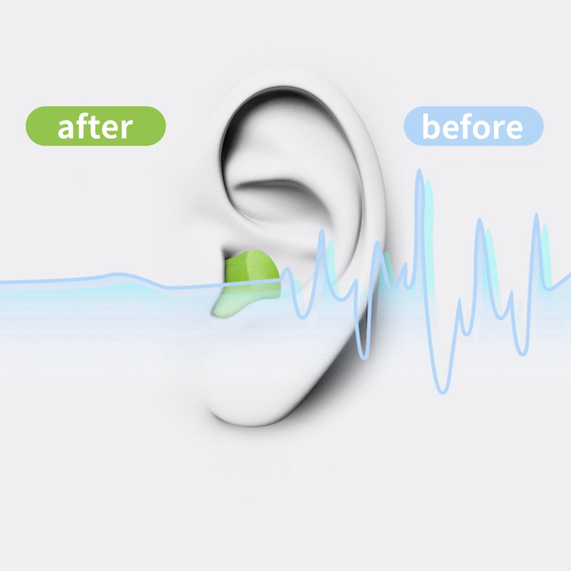 Set 60 / 120 Nút Bịt Tai Bằng Xốp Mềm Cách Âm Hỗ Trợ Giấc Ngủ / Du Lịch