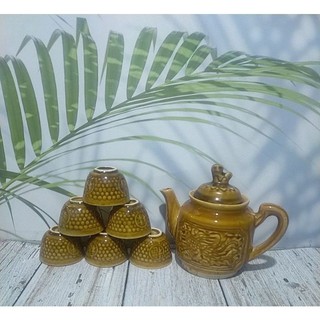Combo bộ ấm trà gốm xưa