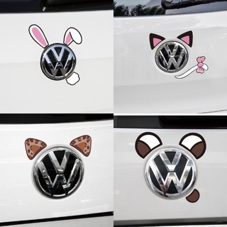 Sticker Dán logo Xe Ô Tô , Decal hình thú cưng dán ô tô dễ thương -Trang trí ngoại thất xe ô tô Decal dán ô tô dễ thương