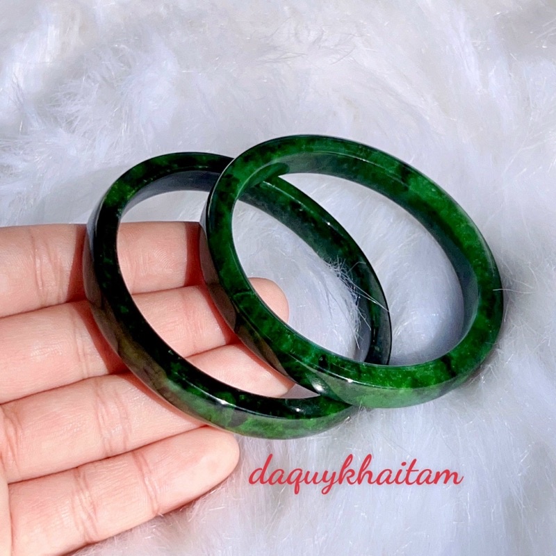 Vòng bản vuông sơn thuỷ cẩm thach