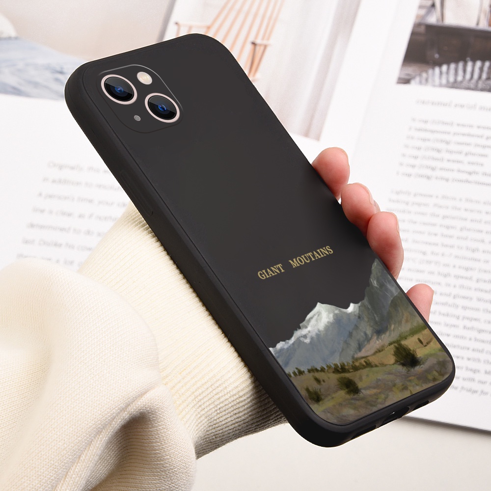 Ốp Điện Thoại Silicon Mềm Hình Núi Khổng Lồ B1K431L Cho iPhone 11 8 7 6 Plus 6SP 6 6 6s 7 8 11 12 13 14 Pro Max X Xs Max XR 12 13
