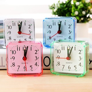 Square Crystal Alarm Clock Watch Alarm Clock Bedside Office Electronic Clock