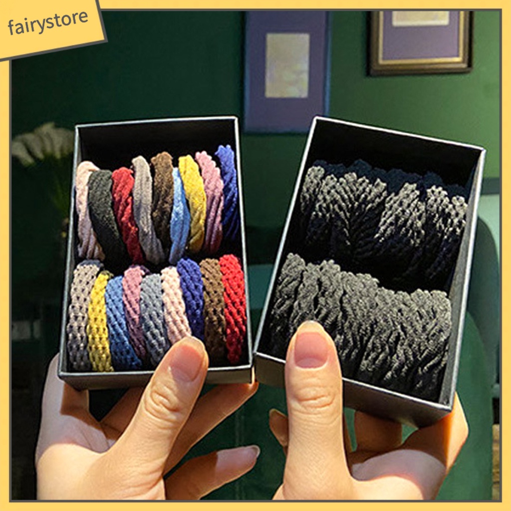 Set 5 Dây Cột Tóc Co Giãn Mini Đơn Giản Cho Nữ [Fairy1]