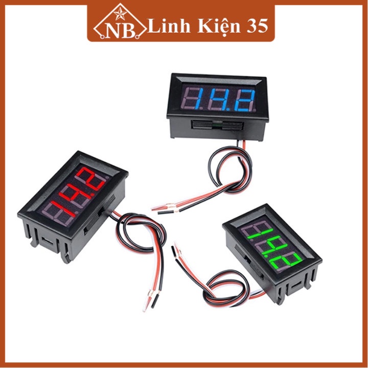 Vôn kế điện tử 0.56 inch 3.5-30VDC, xác định hiệu điện thế giữa hai đoạn mạch