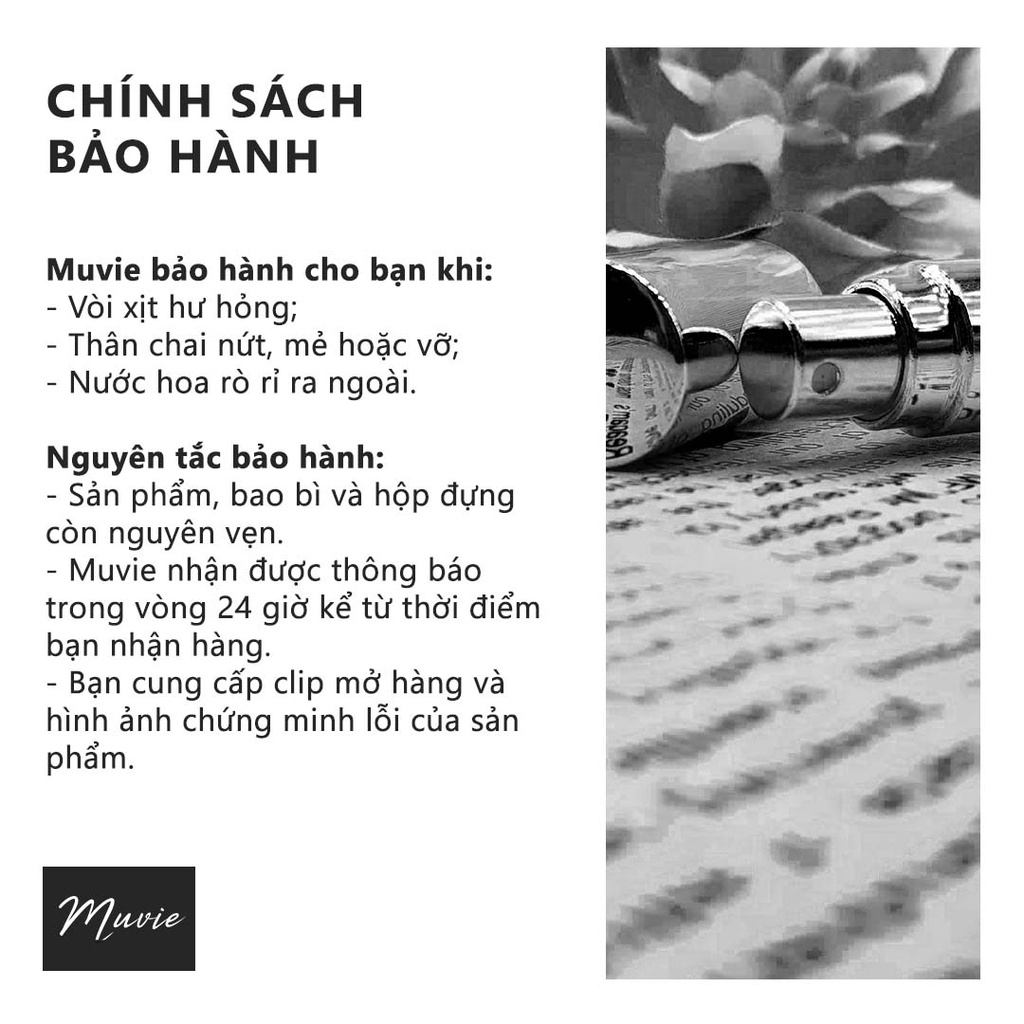 Nước hoa nữ thơm lâu MUVIE Love Me 10ml ngọt ngào, gợi cảm, hiện đại
