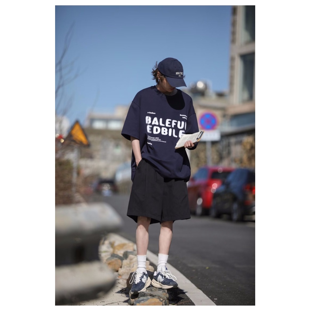 Quần ngắn ống rộng Màu Trơn Thời Trang Mùa Hè Dành Cho Nam