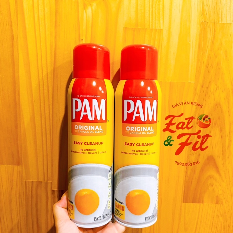 Dầu xịt ăn kiêng PAM 0 calo 12 oz không dính chảo - Non-Stick PAM Spray Original 12oz