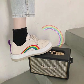 [SẴN 37 Be] Giày sneakers cầu vồng - Form chuẩn siêu bền ( ảnh thật ở cuối )