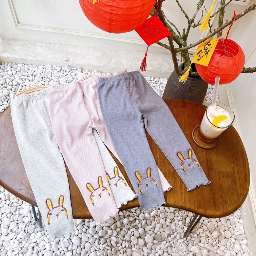 MẪU MỚI | QUẦN LEGGING THỎ XINH XẮN | CHO BÉ 8-18KG | VIDEO THẬT | KISS PLAZA