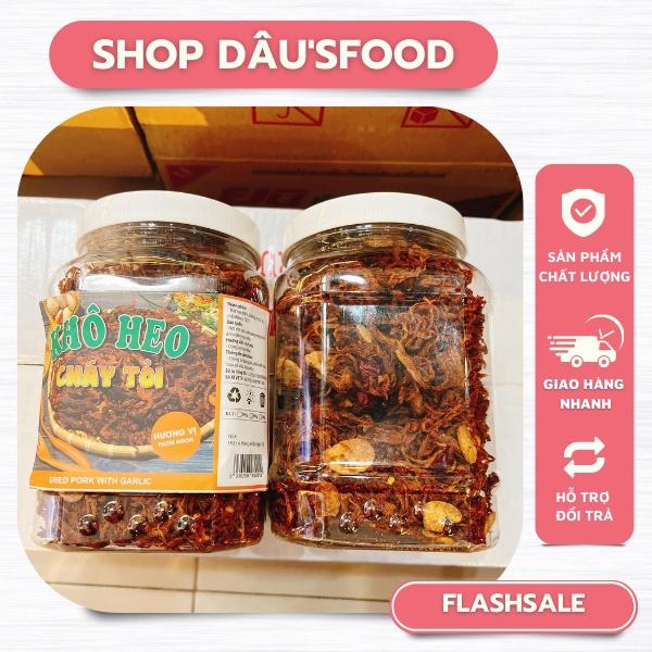 Khô heo cháy tỏi loại 1 ( Thơm ngon đậm vị ) 500gr