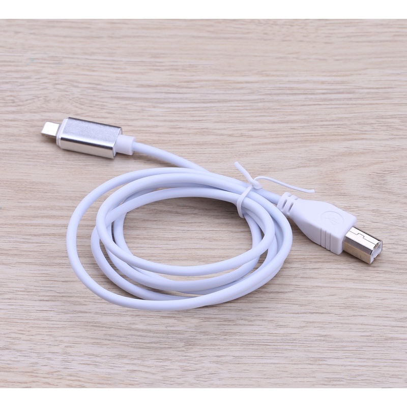 Dây midi USB (type B) sang đầu lightning của Iphone ipad