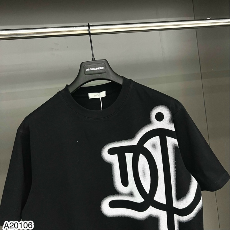 Áo Phông Nam Trơn Hoạ Tiết Dio Cao Cấp - Áo Thun Nam Dio Chữ In Vải Mềm Mịn