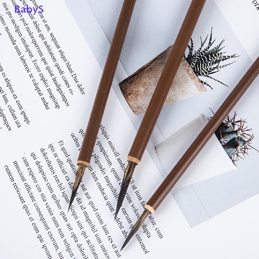 Set 3 Cọ Vẽ Tranh Thư Pháp Chuyên Dụng