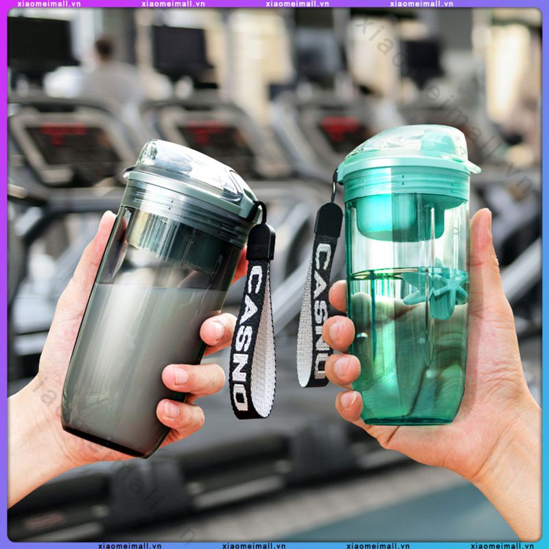 Bình Lắc Thể Thao Bình Trộn Bột Whey Protein Tiện Dụng Bình Đun Nước Tập Thể Dục Tập Gym Có Nắp Chống Rò Rỉ Bằng Kim Loại (Xiaomeimall)