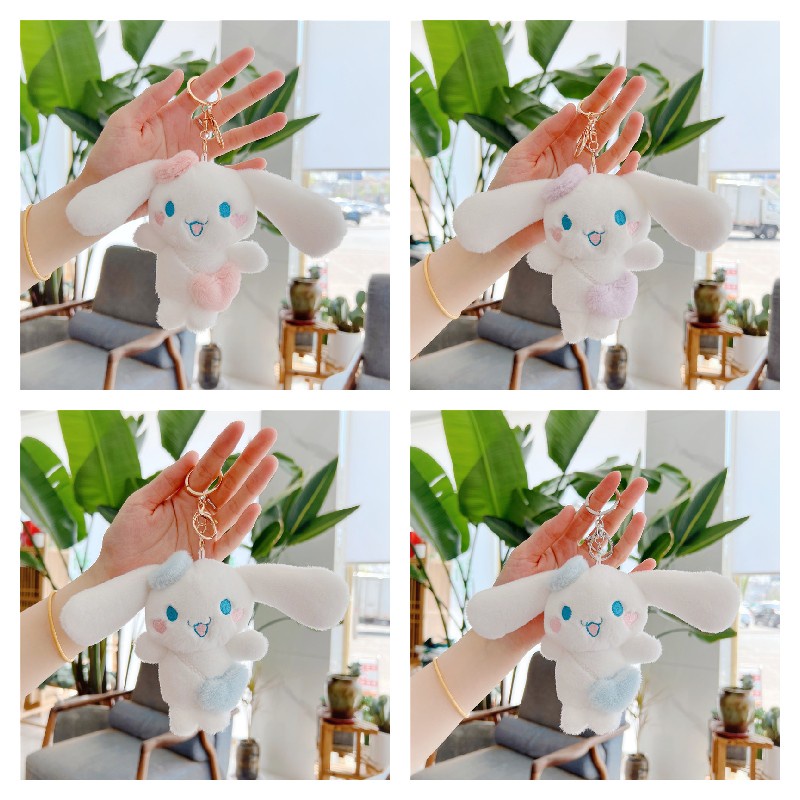 SANRIO Móc Khóa Hình Cinnamoroll Nhồi Bông Mềm Mại Đáng Yêu