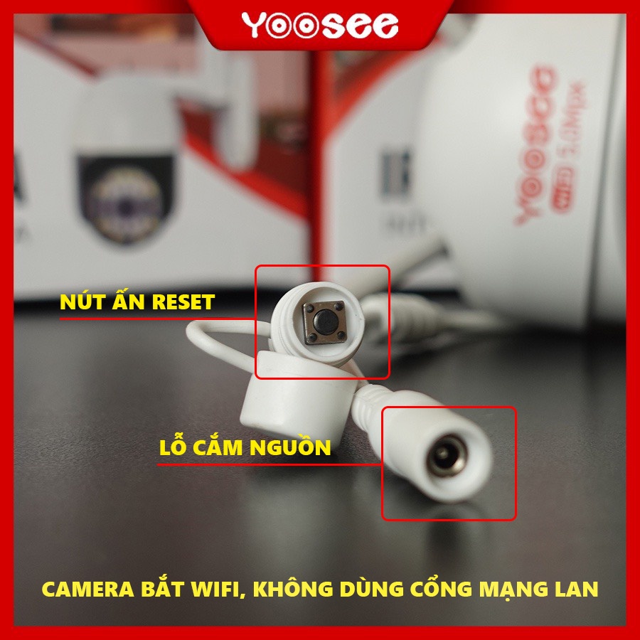 Camera WiFi Yoosee Mini Ngoài Trời 36LED  Xoay 360, Thẻ Nhớ Chuyên Dụng