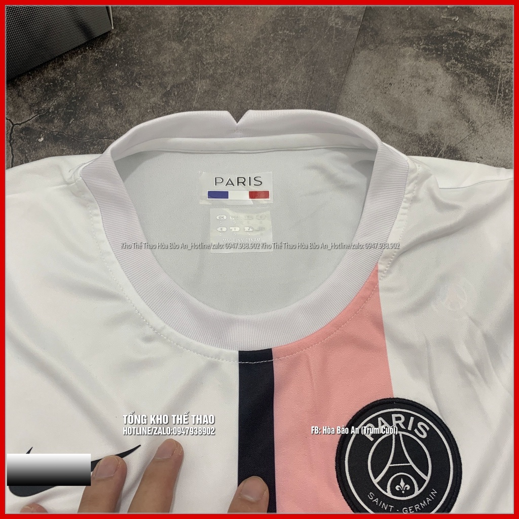 Bộ Quần Áo Bóng Đá CLB PSG sân khách mùa 2023-2024 Vải thái chuẩn cao cấp phom 45-90kg