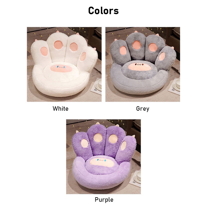 Munroe Đệm Ngồi Dày Dặn Mềm Mại Hình Móng Vuốt Mèo Dễ Thương Dành Cho Văn Phòng / Phòng Khách