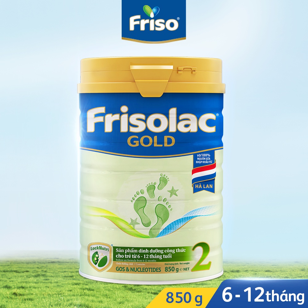 Sữa Frisolac gold 1/2/3/4 850g [HSD mới nhất]