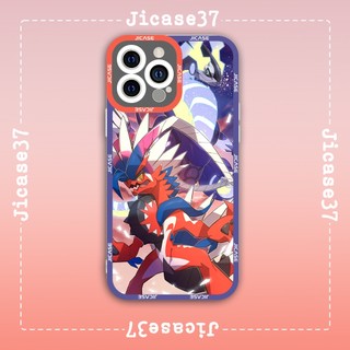 Ốp lưng iphone và samsung xiaomi oppo cạnh vuông Jicase Scarlet & Violet Koraidon Pokemon Anime Manga
