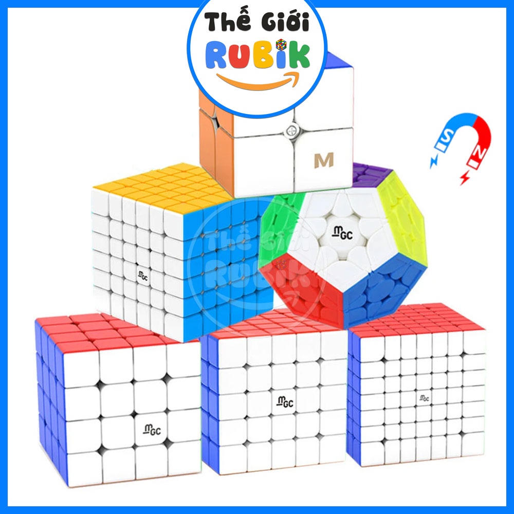 Bộ 8 Rubik YJ MGC 7x7 6x6 5x5 4x4 3x3 2x2 Megaminx SQ-1 Magnetic Cube Có Nam Châm | The Gioi Rubik