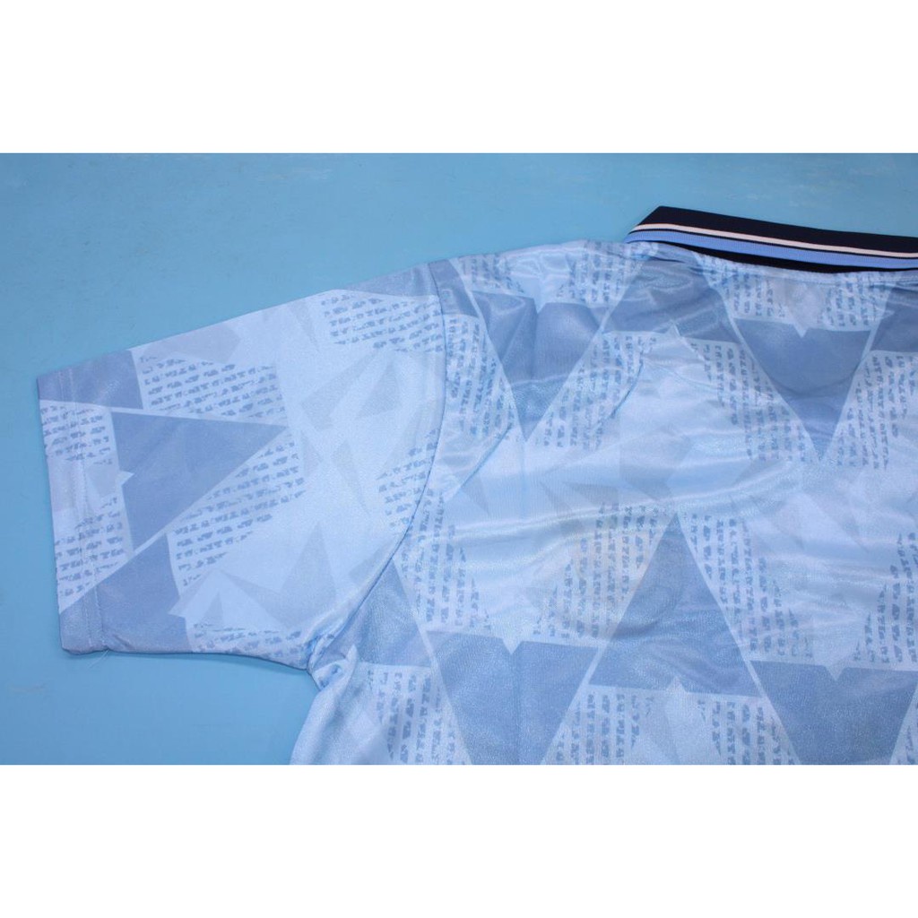 Áo Bóng Đá Đội Tuyển Manchester City 88-90 Phong Cách Retro