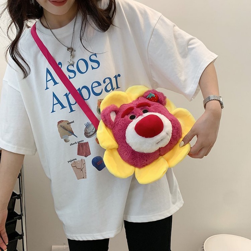 Túi Đeo Chéo Hình Gấu Bông Hoạt Hình Phong Cách Phương Tây Cho Nữ túi đeo chéo hình gấu