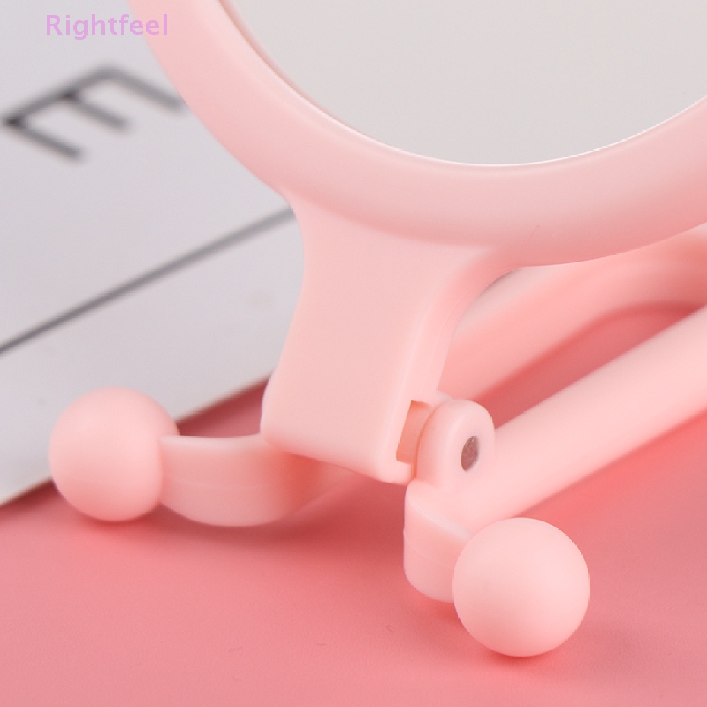 Gương Trang Điểm Phóng Đại 5 / 10X Hai Mặt Cầm Tay Gấp Được Tiện Lợi Du Lịch Mới