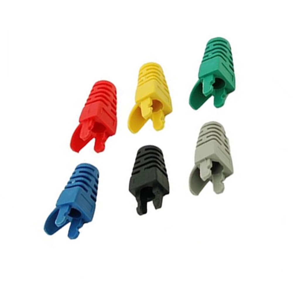 Set 10 Vỏ Bọc Bảo Vệ Đầu Nối Dây Cáp Mạng RJ45 Cat5 Hình Hoa Hướng Dương