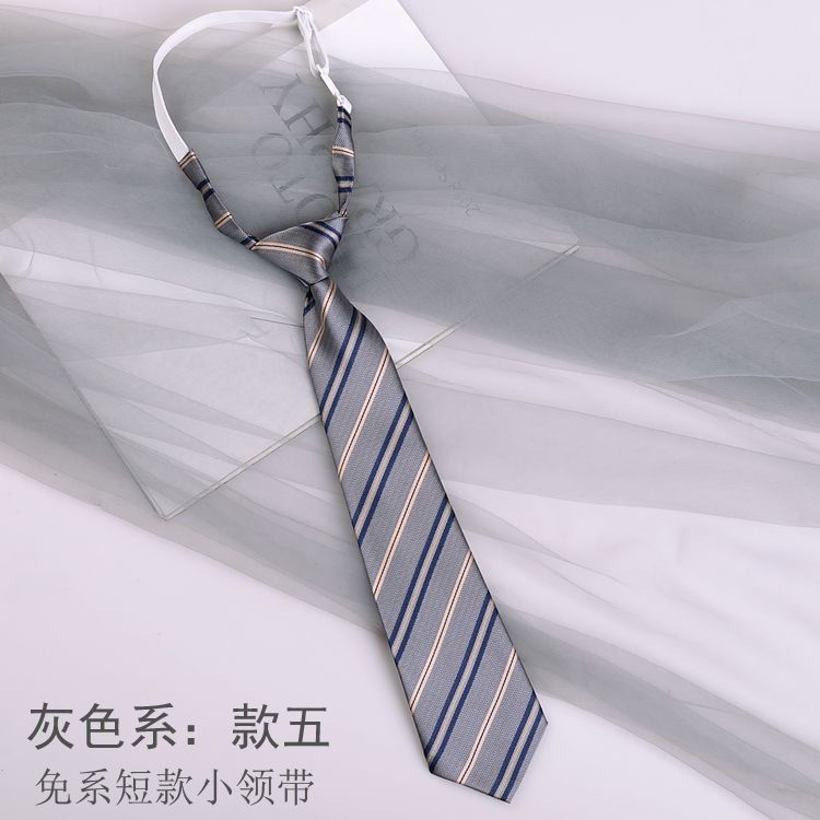 Cà Vạt Họa Tiết Kẻ Sọc Màu Xám Phong Cách Retro Thời Trang Cho Nam Và Nữ