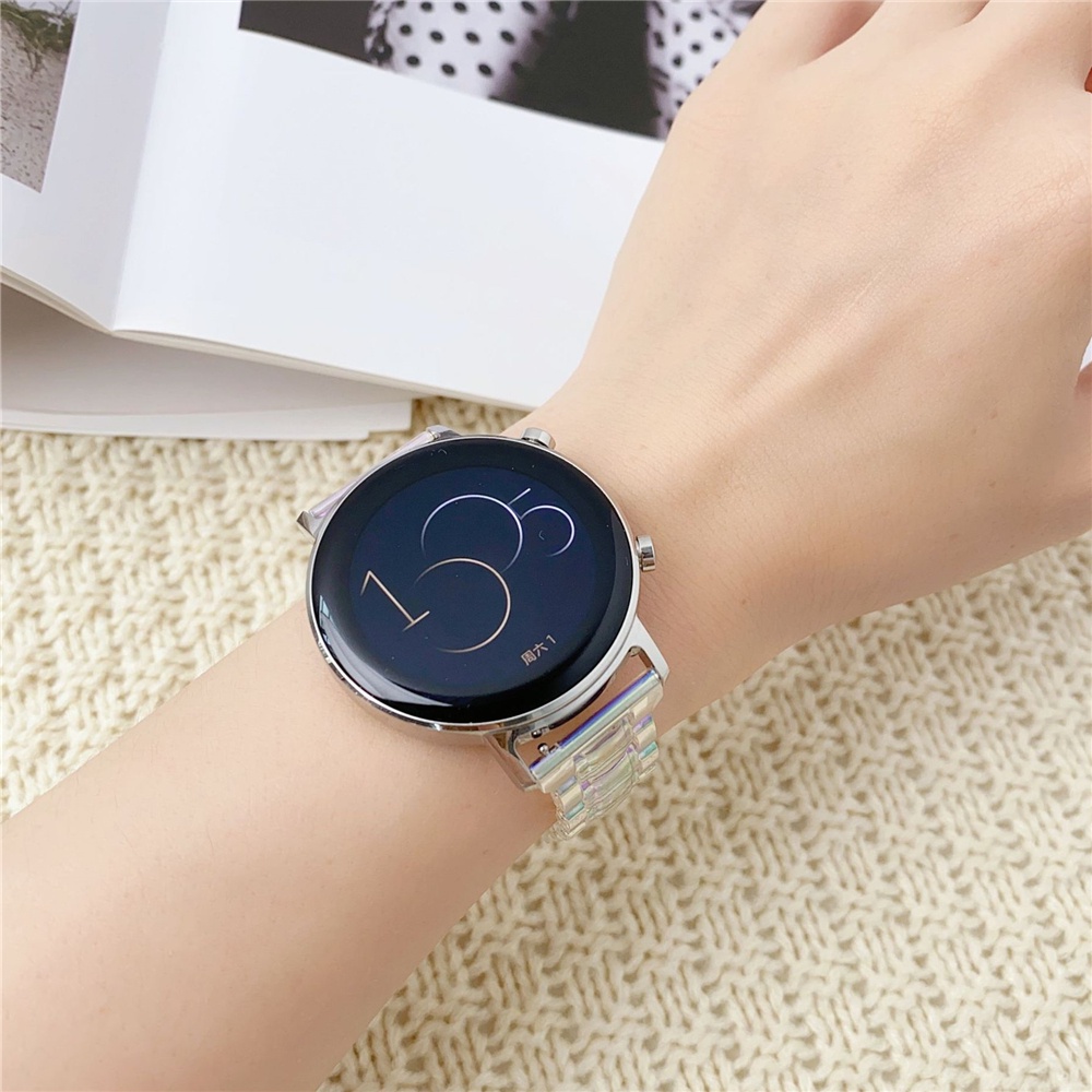 Dây Đeo Đồng Hồ 2 Màu Laser Trong Suốt Lấp Lánh Cho Samsung Galaxy Watch 5 4 4 Classic 40 / 44 / 42 / 46mm