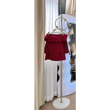 A2556-Aó  Áo Kiểu Dáng Peplum Bẹt Vai Khoe Dáng,Trẻ Trung