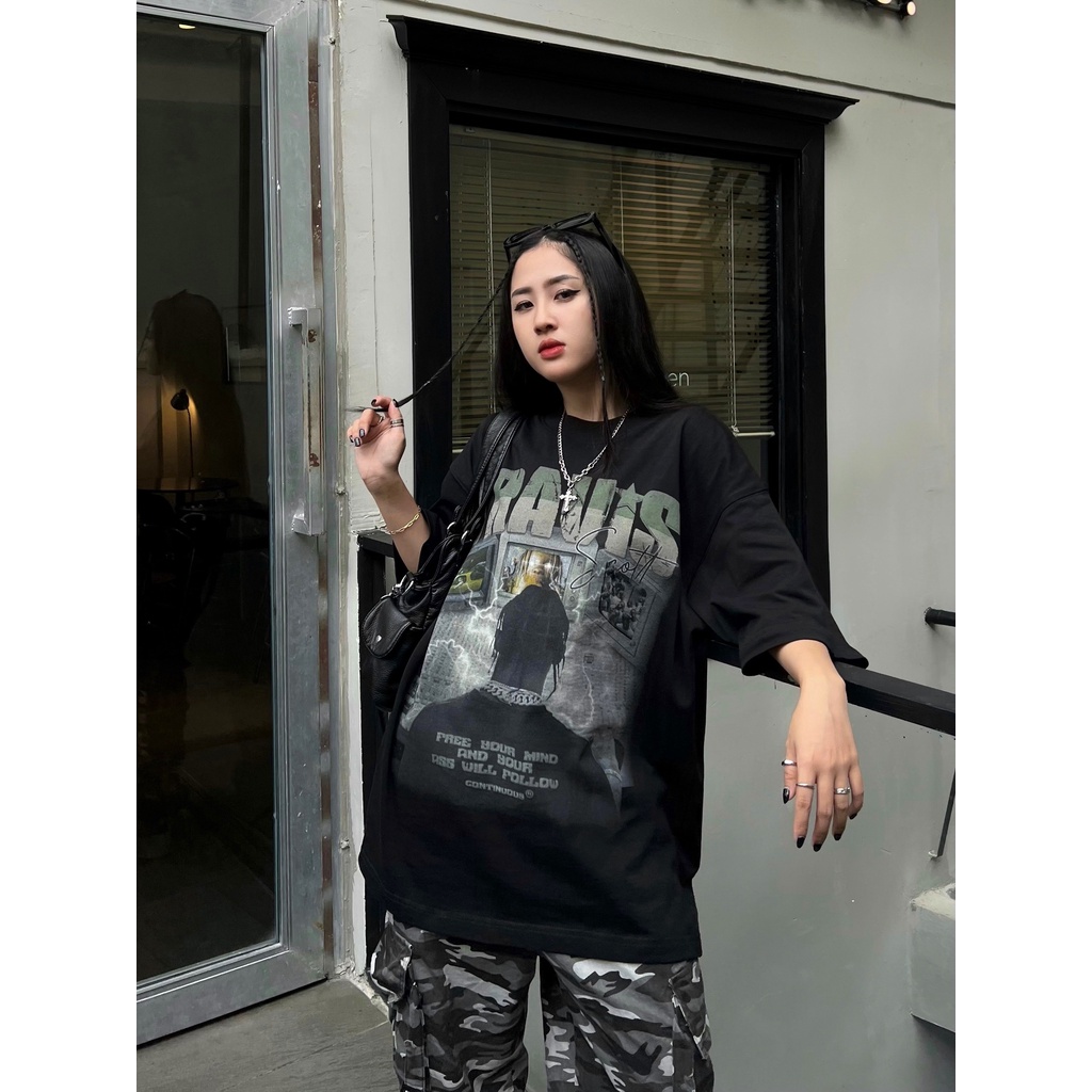 Áo thun Continuous - CTNS - TRAVIS SCOTT/ Black