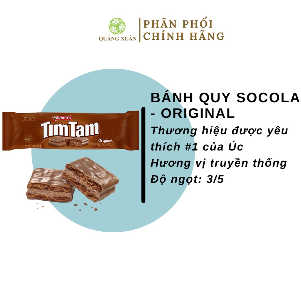 Bánh Sô-Cô-La TIMTAM Vị Truyền Thống, hiệu Arnott's - 200gr (HSD T11/2024)