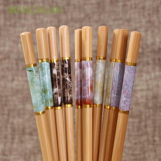 Sét 10 đôi đũa tre vân đá, đũa ăn cơm cao cấp chống ẩm mốc, không trơn, không hóa chất