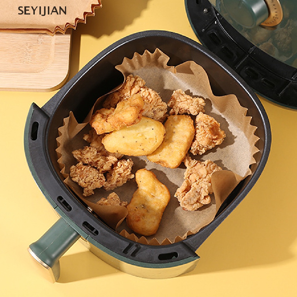 Set 50 Giấy Lót Nồi Chiên Không Dầu Hình Vuông Không Dính Dùng Một Lần