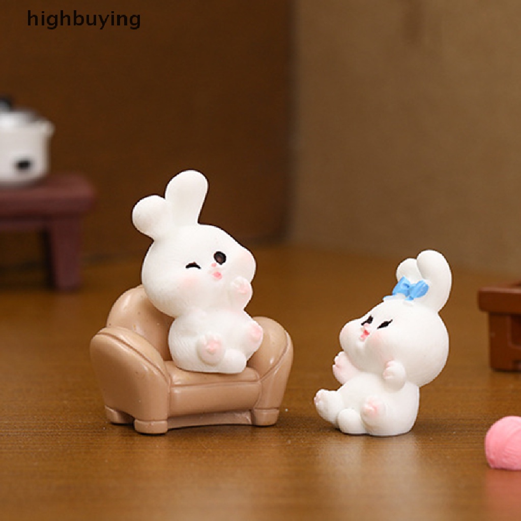 Mô Hình Thỏ Belle Mini Dễ Thương Dùng Trang Trí Tiểu Cảnh / Năm Mới