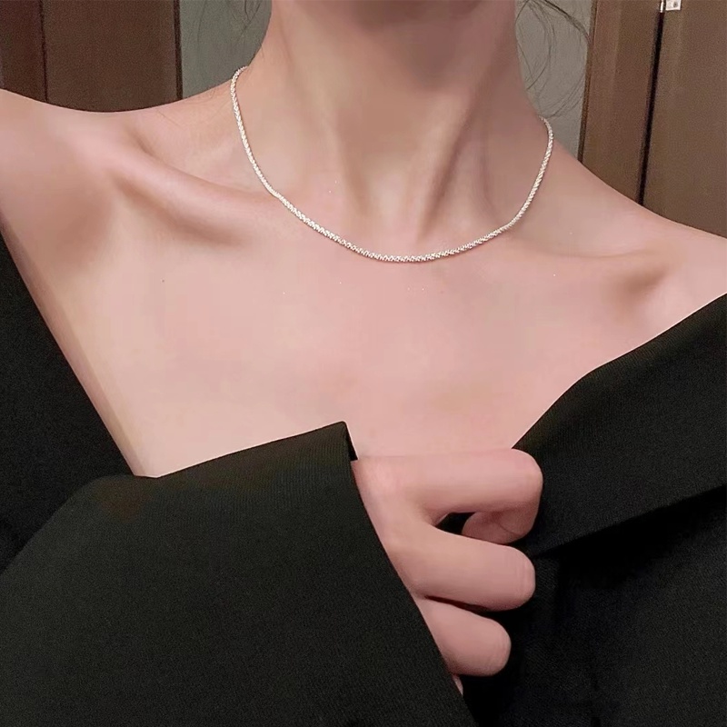 PAPAOZHU Vòng Cổ Choker Kim Sa Lấp Lánh Thời Trang Cho Nữ