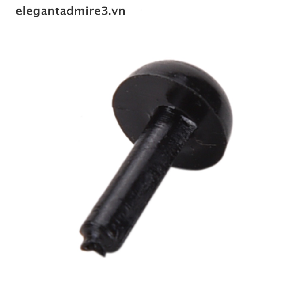 Bộ 100 Mắt Nhựa Màu Đen Kích Thước 4 Kích Cỡ Dùng Cho Búp Bê / Gấu / Búp Bê DIY