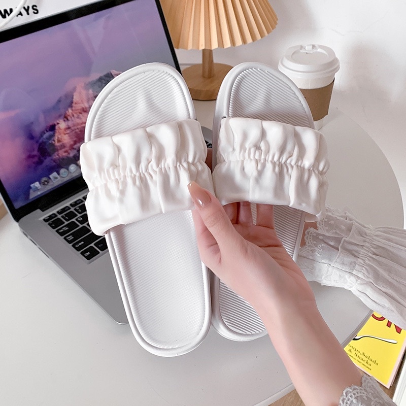 Dép lê quai ngang nhún cực xinh - thời trang mùa hè