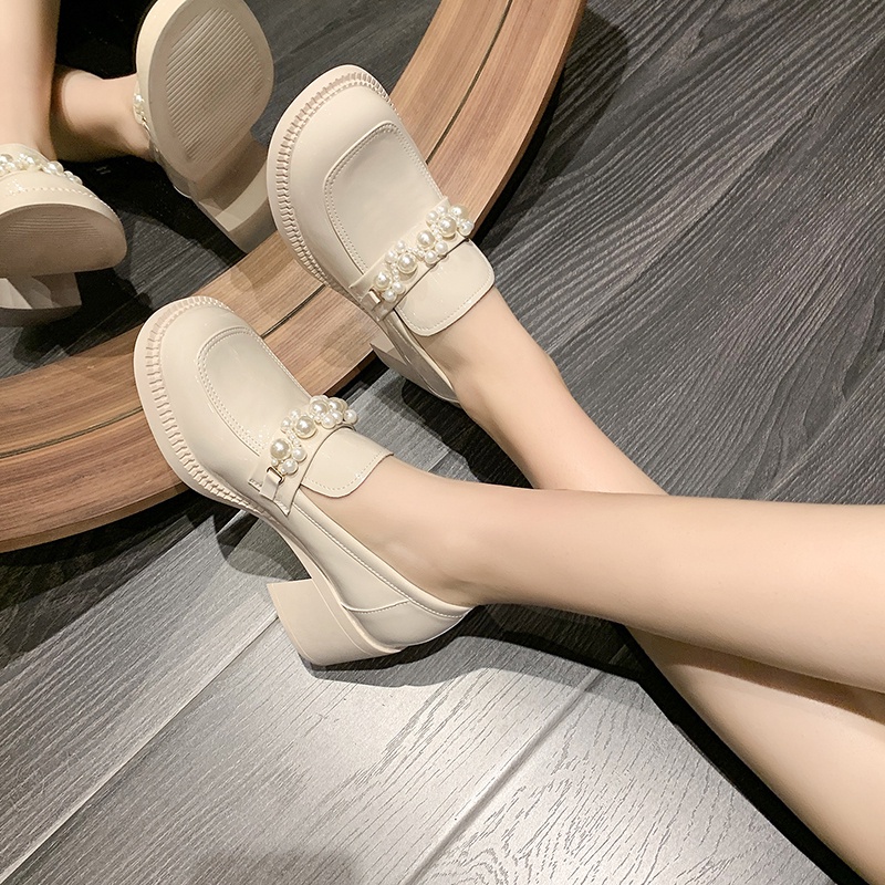 Giày Cao Gót 6CM Mũi Tròn Thời Trang Nữ Tính