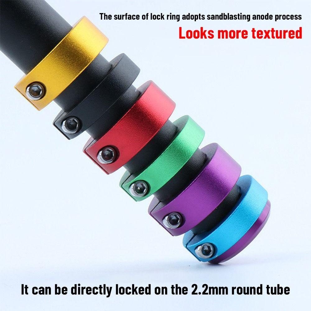 Muvako 4 cái vòng tay cầm xe đạp 8 / 12mm hợp kim nhôm tay lái xe đạp