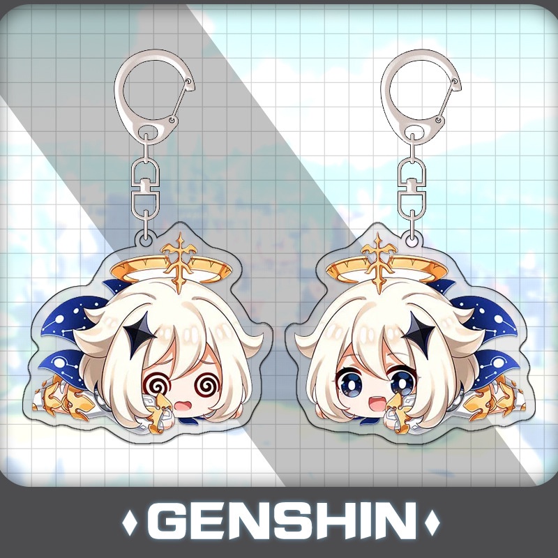 Móc khóa mica anime Genshin Impact Mẫu 2 Ganyu, Shenhe, Paimon, Zhongli, Keqing, Lumine, Paimon, Diona, Xiao