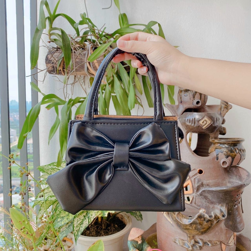 Túi Đeo Chéo Nữ ♥️ FREESHIP♥️ Túi Xách Nữ Đính Nơ Thời Trang 449