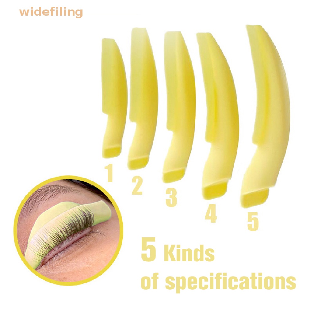 Set 5 Cặp Đệm Silicone Hỗ Trợ Uốn Cong Mi Tái Sử Dụng Tiện Lợi