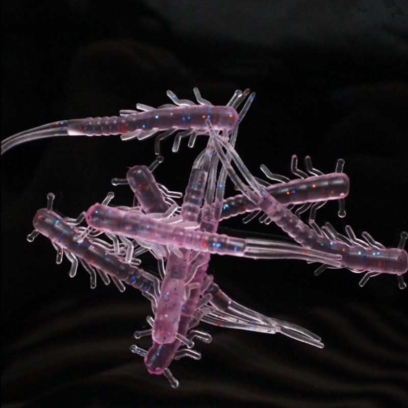 Set 10 Mồi Câu Cá Nhân Tạo Bằng Polypoda Mềm Mại Tiện Dụng