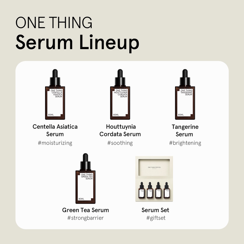 Bộ sưu tập 4 serum ONE THING 4x30ml chăm sóc da