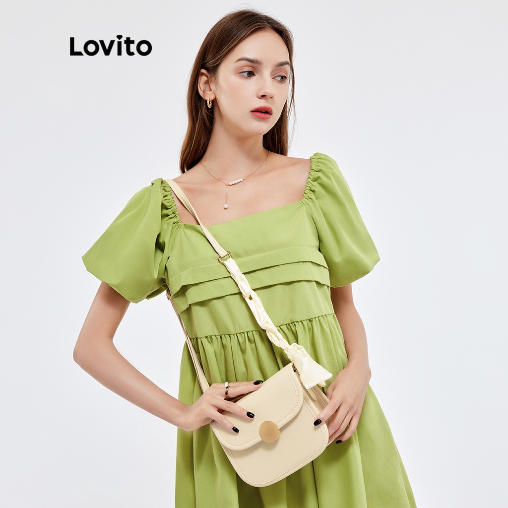 Túi Hình vuông khóa kim loại tròn trơn Thường